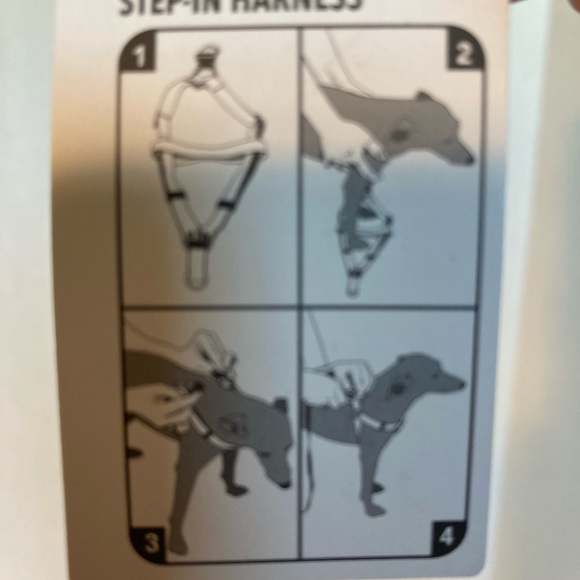 DOG GRAY PADDED STEP IN HARNESS SIZE MED NWT - Picture 3 of 3